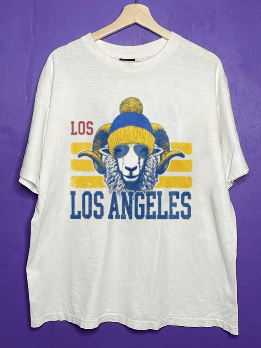 Vintage Los Angeles Rams Football Shirt, Retro LA Football Crewneck Shirt Tee